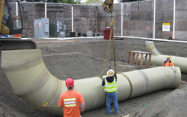 Underground pre-buried transmission pipeline