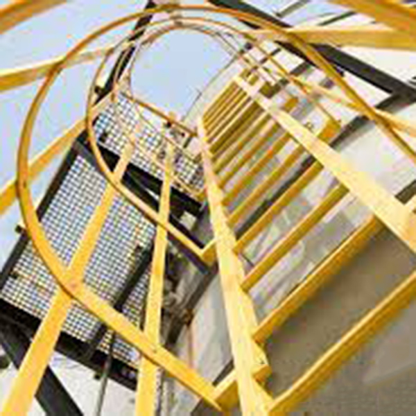 FRP cage ladder for industrial tower