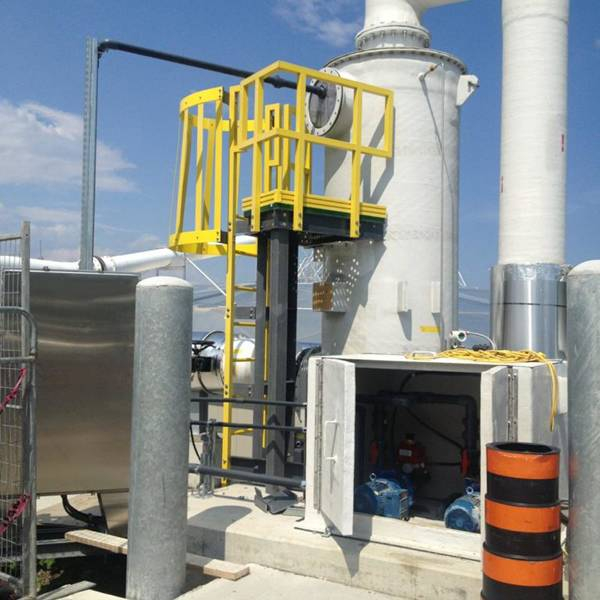 FRP caged ladder for electric power industry