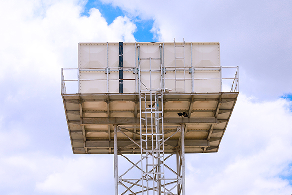 Project FRP Elevated Sectional Tank Installation for Chemical Plant Water Supply