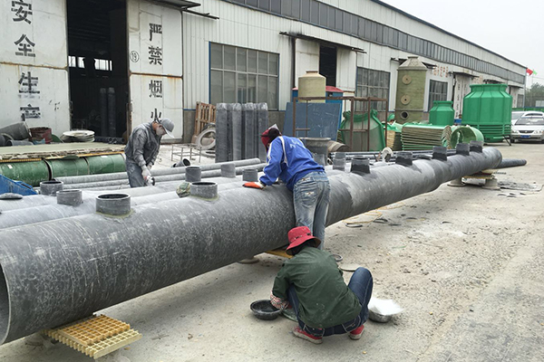 FIBERGLASS DESULFURIZATION TOWERS FACTORY WORKSHOP-2